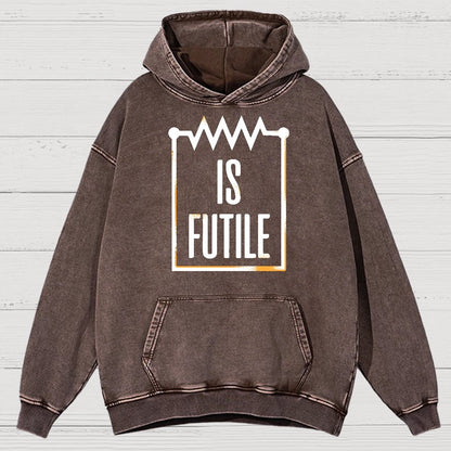 Resistor Is Futile Vintage Distressed Hoodie