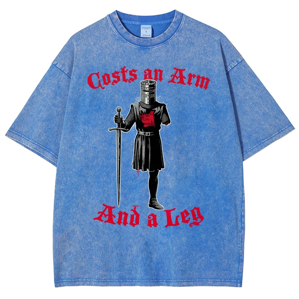 Black Knight Debt Vintage Distressed T-shirt