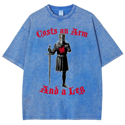 Black Knight Debt Vintage Distressed T-shirt