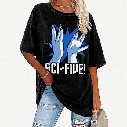 Sci-Five Vintage Distressed T-shirt