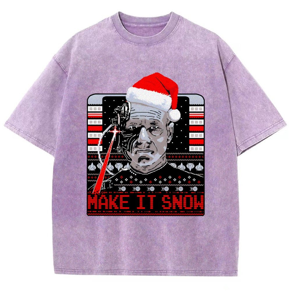 Make It Snow Vintage Distressed T-shirt