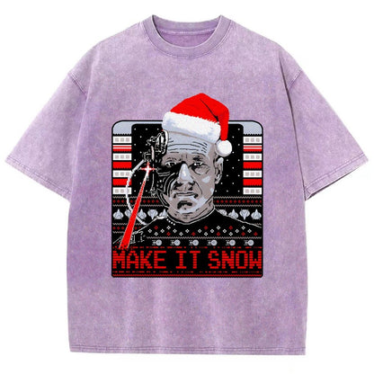 Make It Snow Vintage Distressed T-shirt