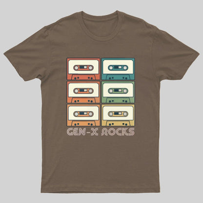 Retro Generation X - Gen X Raised On Hose Water And Neglect Geeky T-Shirt