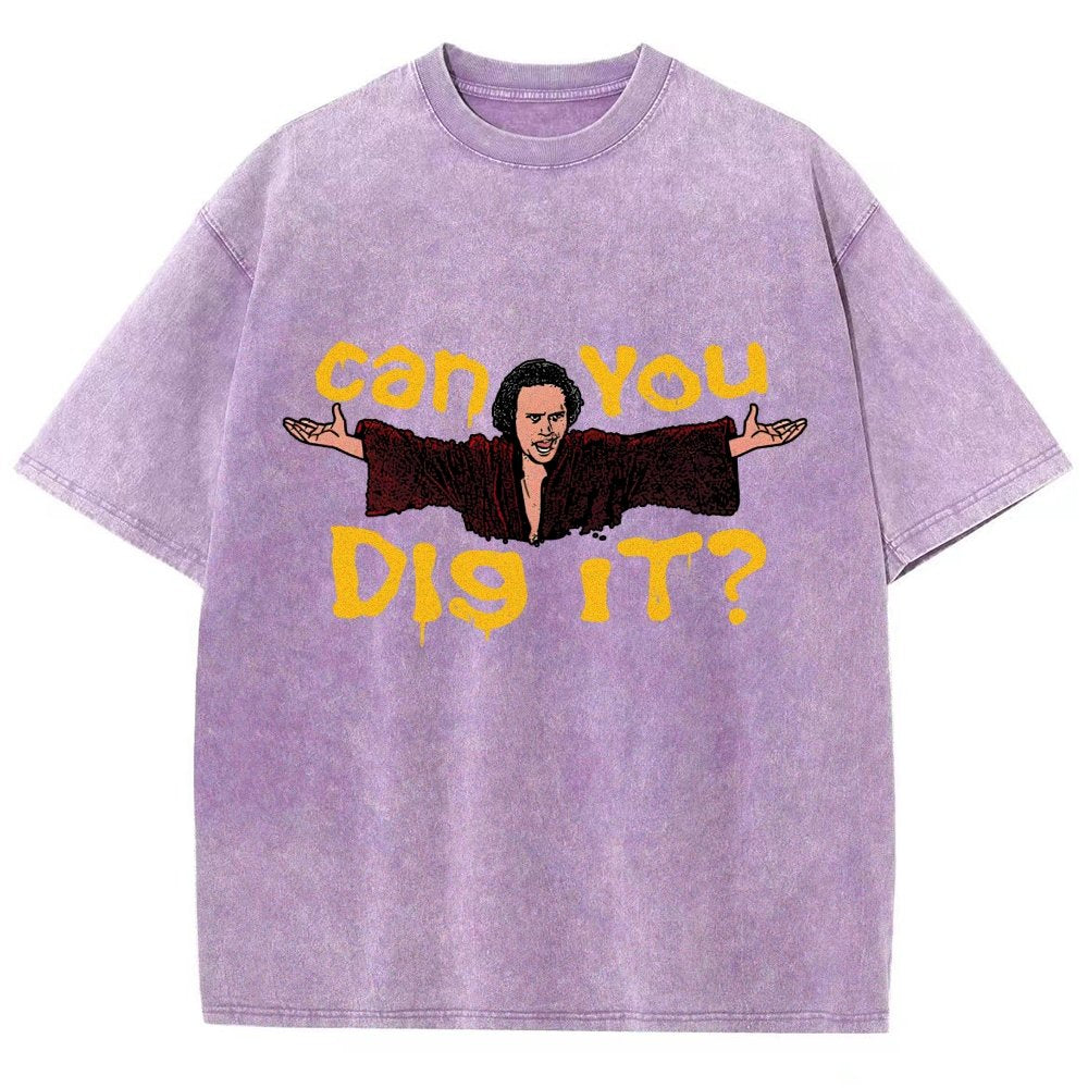 Can You Dig It？Vintage Distressed T-shirt