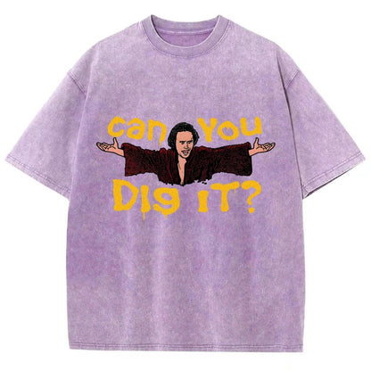 Can You Dig It？Vintage Distressed T-shirt
