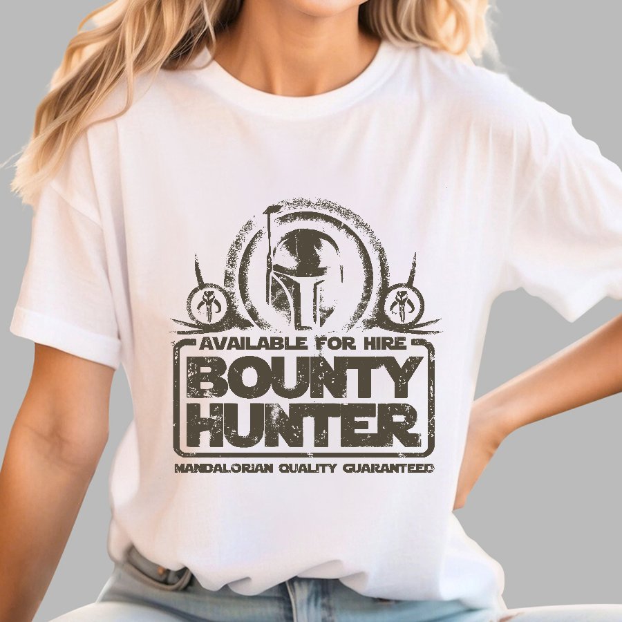 Available For Hire Bounty Hunter Geek T-Shirt