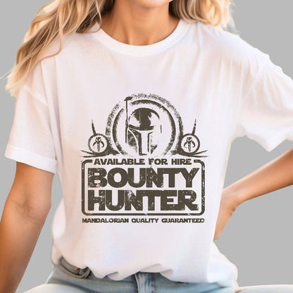 Available For Hire Bounty Hunter Geek T-Shirt