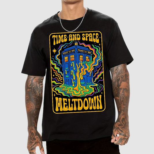 Time And Space Meltdown Geek T-Shirt