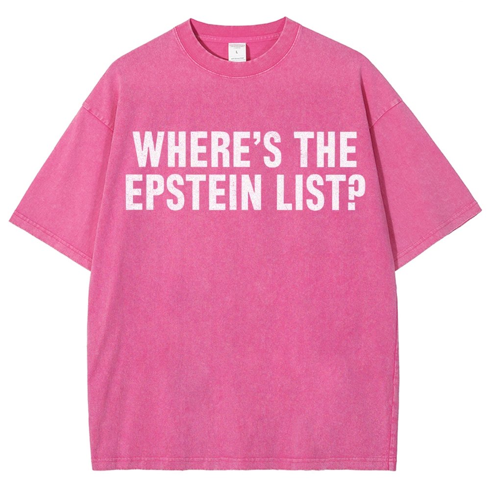Where’s the Epstein list Vintage Distressed T-shirt