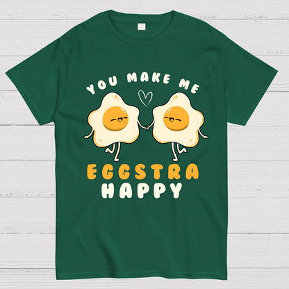 You Make Me Eggstra Happy Geek T-Shirt