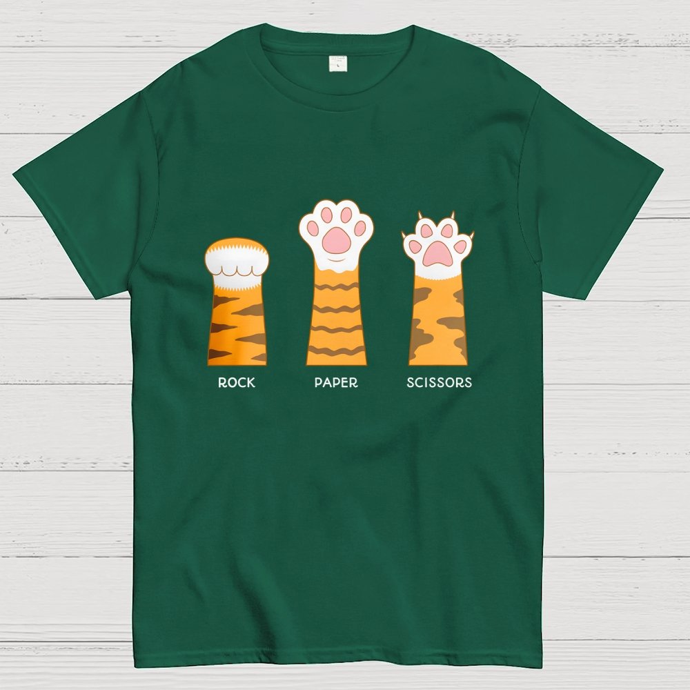 Rock Paper Scissors Purrfect Geek T-Shirt