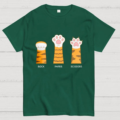 Rock Paper Scissors Purrfect Geek T-Shirt