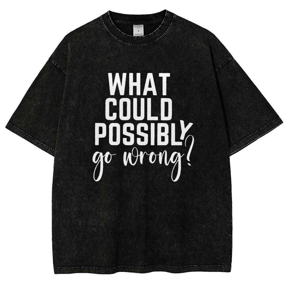 What Could Possibly Go Wrong Vintage Distressed T-shirt