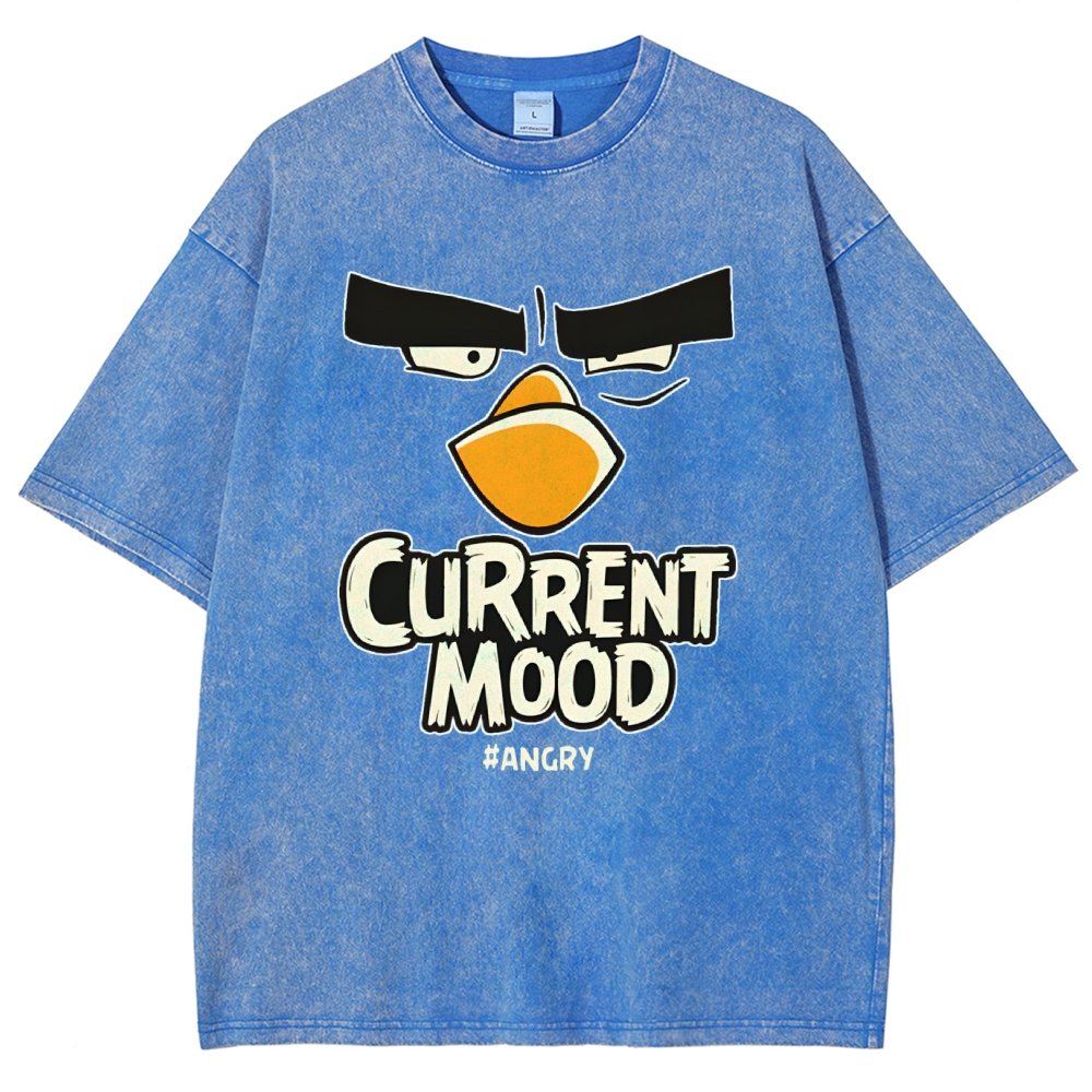 Current Mood Angry Funny Vintage Distressed T-shirt