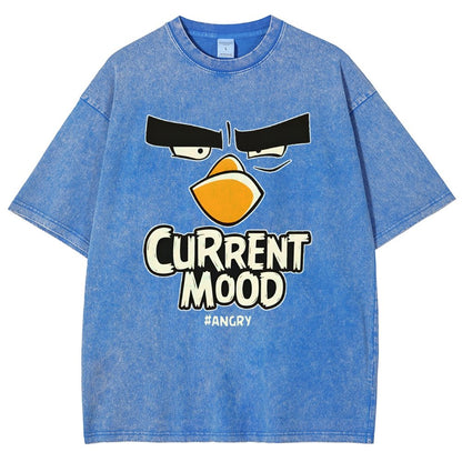 Current Mood Angry Funny Vintage Distressed T-shirt