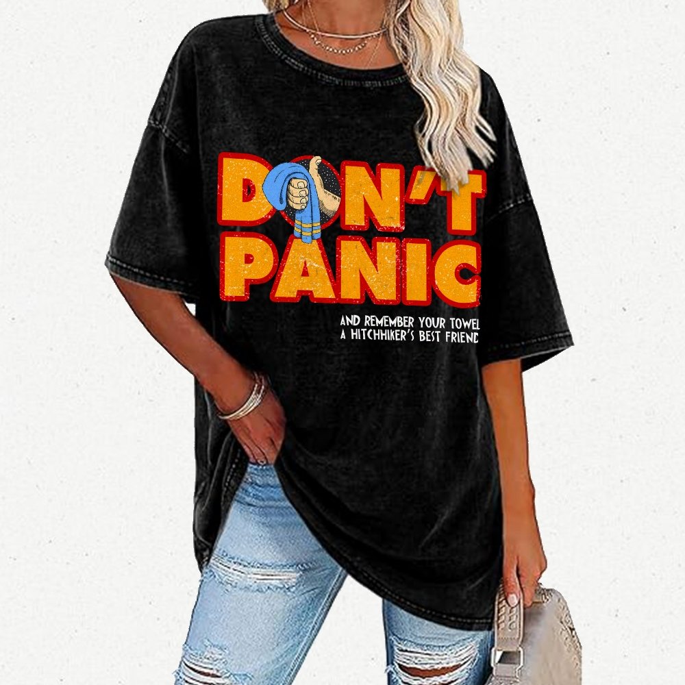 Pon't Panic Vintage Distressed T-shirt
