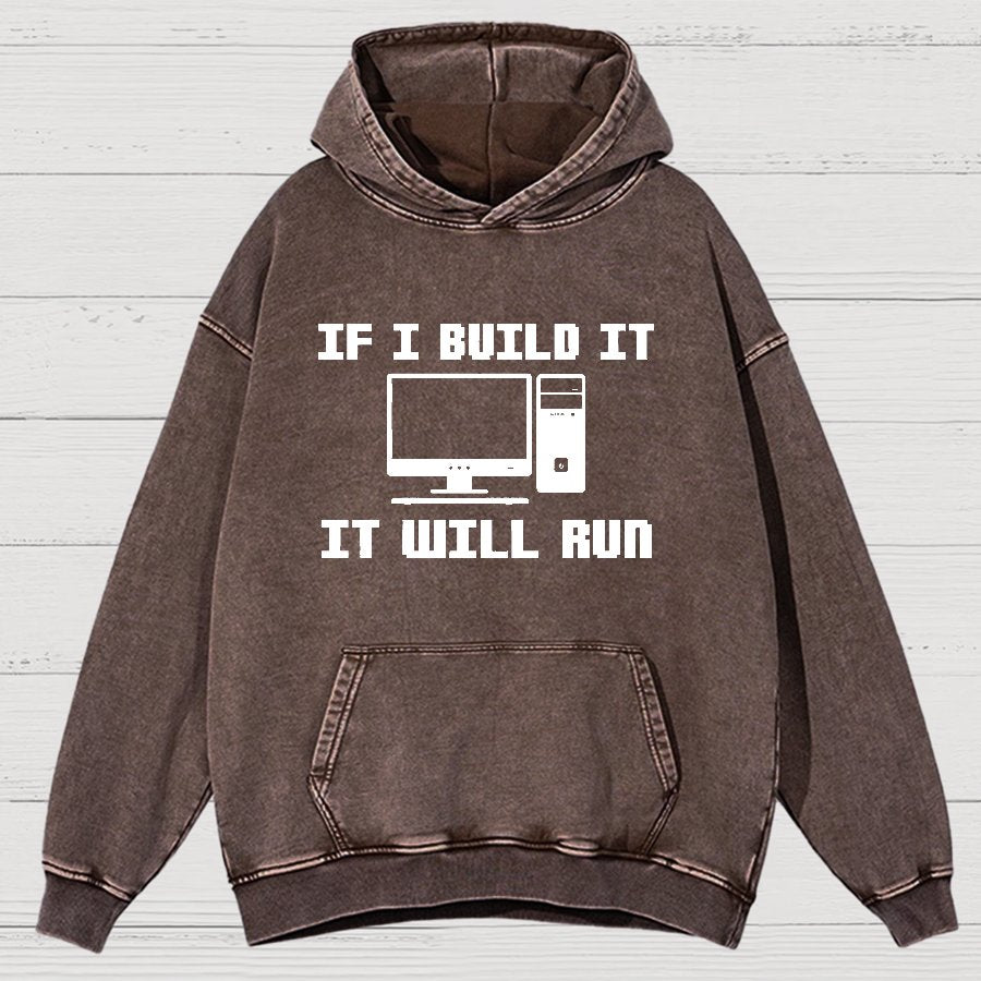 Pc Builder Computer Nerd Vintage Distressed Hoodie