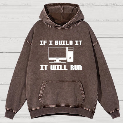 Pc Builder Computer Nerd Vintage Distressed Hoodie