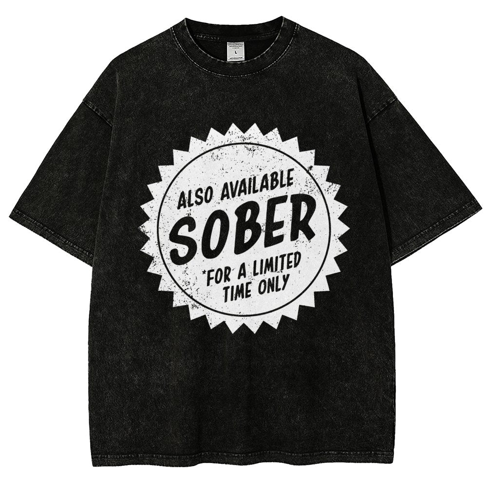 Also Available Sober Vintage Distressed T-shirt