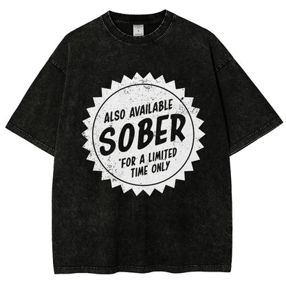 Also Available Sober Vintage Distressed T-shirt