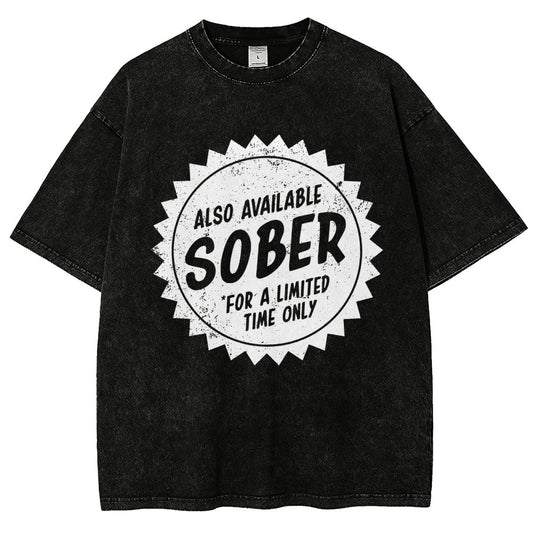 Also Available Sober Vintage Distressed T-shirt