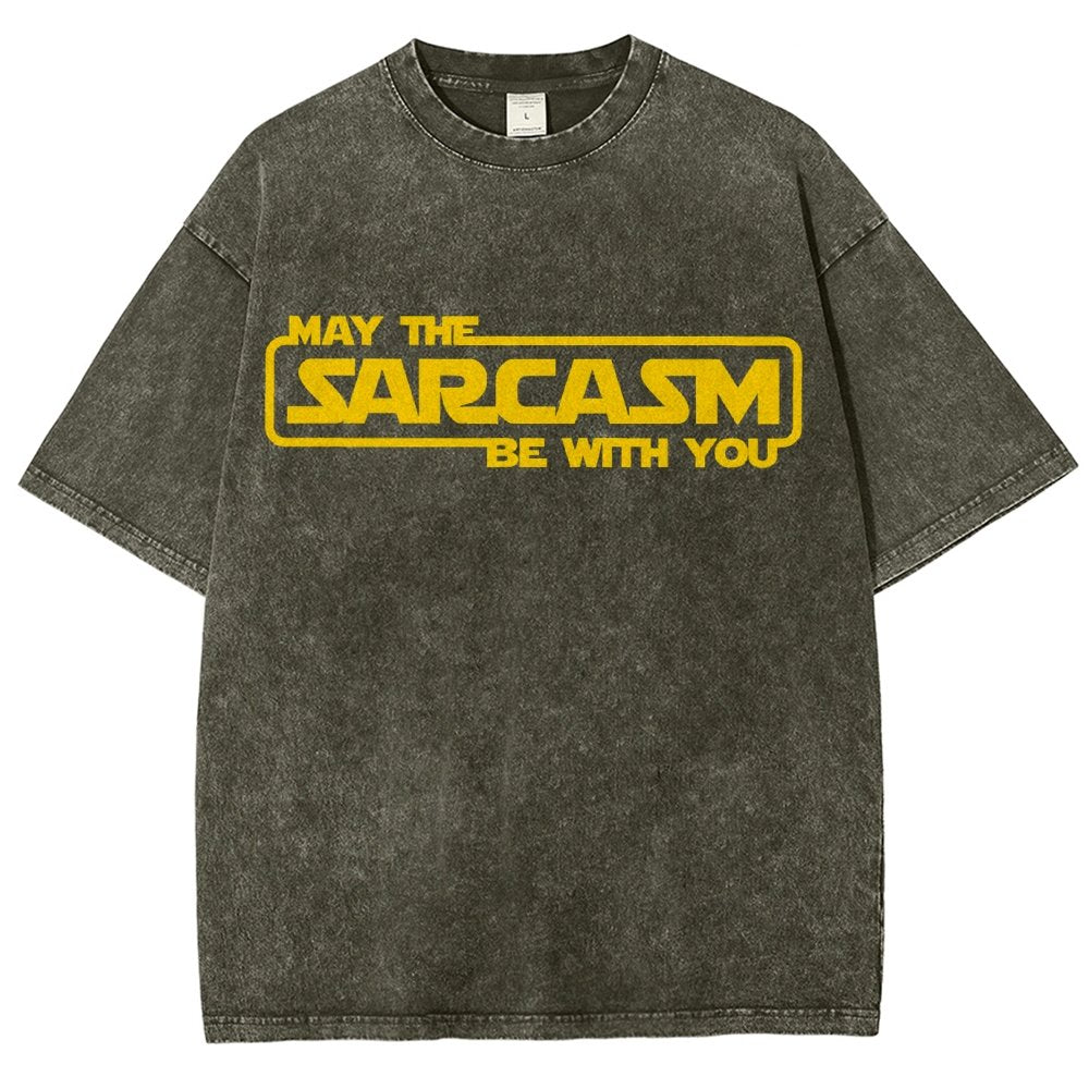 May The Sarcasm Be With You Vintage Distressed T-shirt