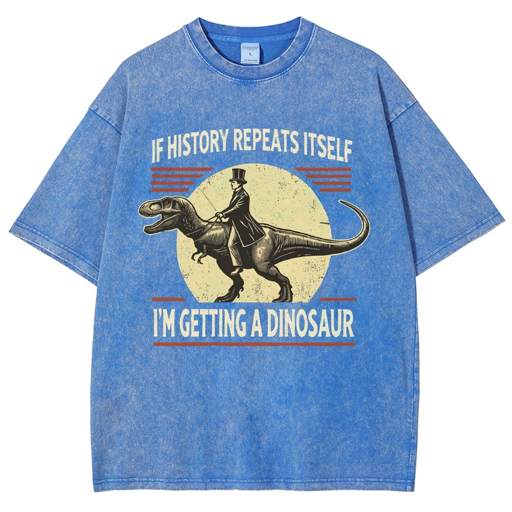 I'm Getting a Dinosaur Vintage Distressed T-shirt