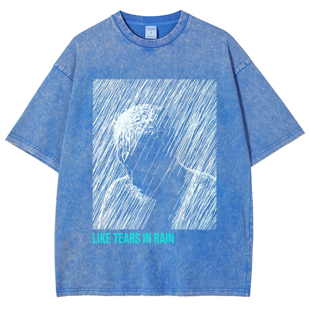 Like Tears In Rain Vintage Distressed T-shirt