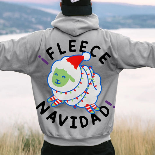 iFleece Navidad! Printed Back Cotton Hoodie