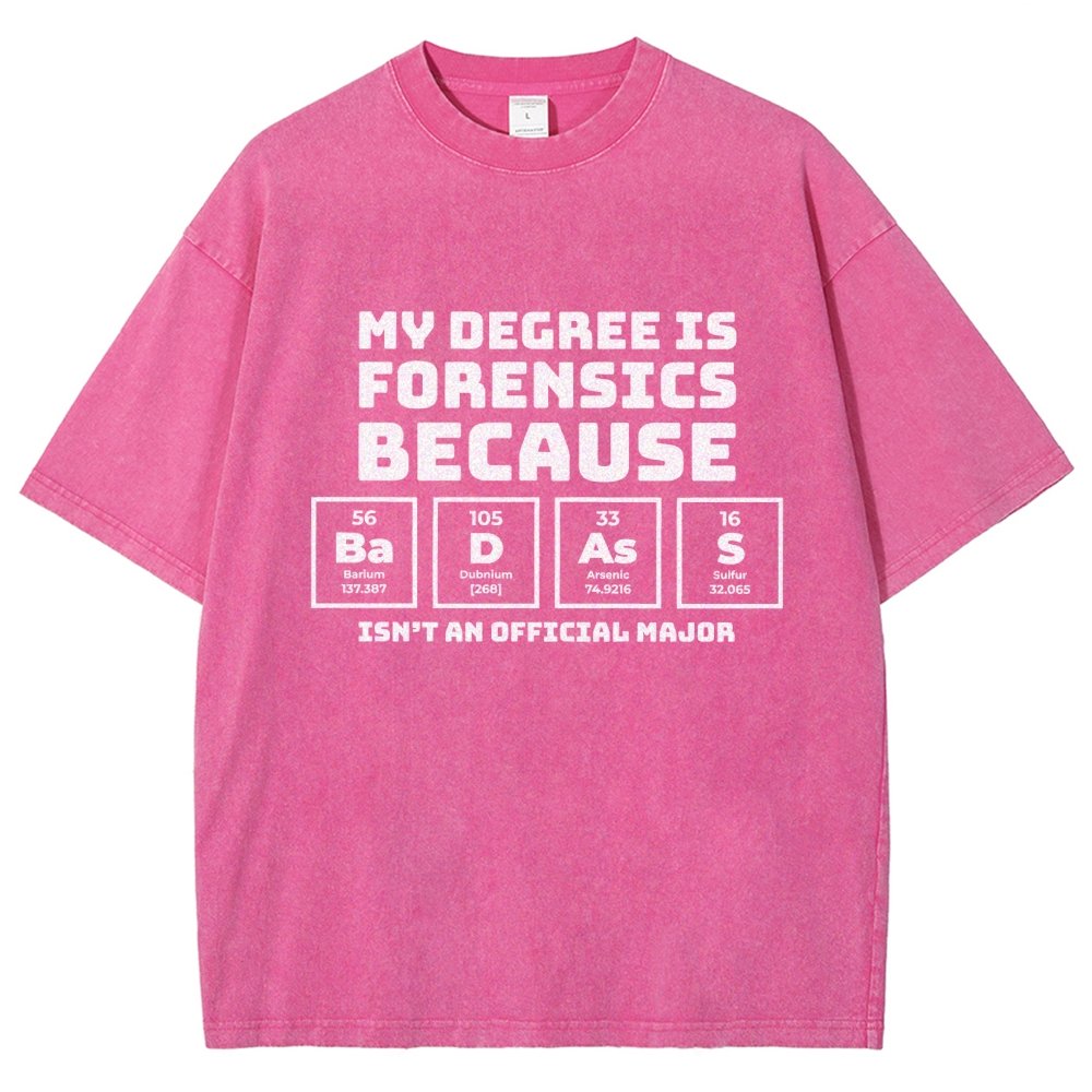 My Degree Forensic Science Periodic Table Funny Vintage Distressed T-shirt