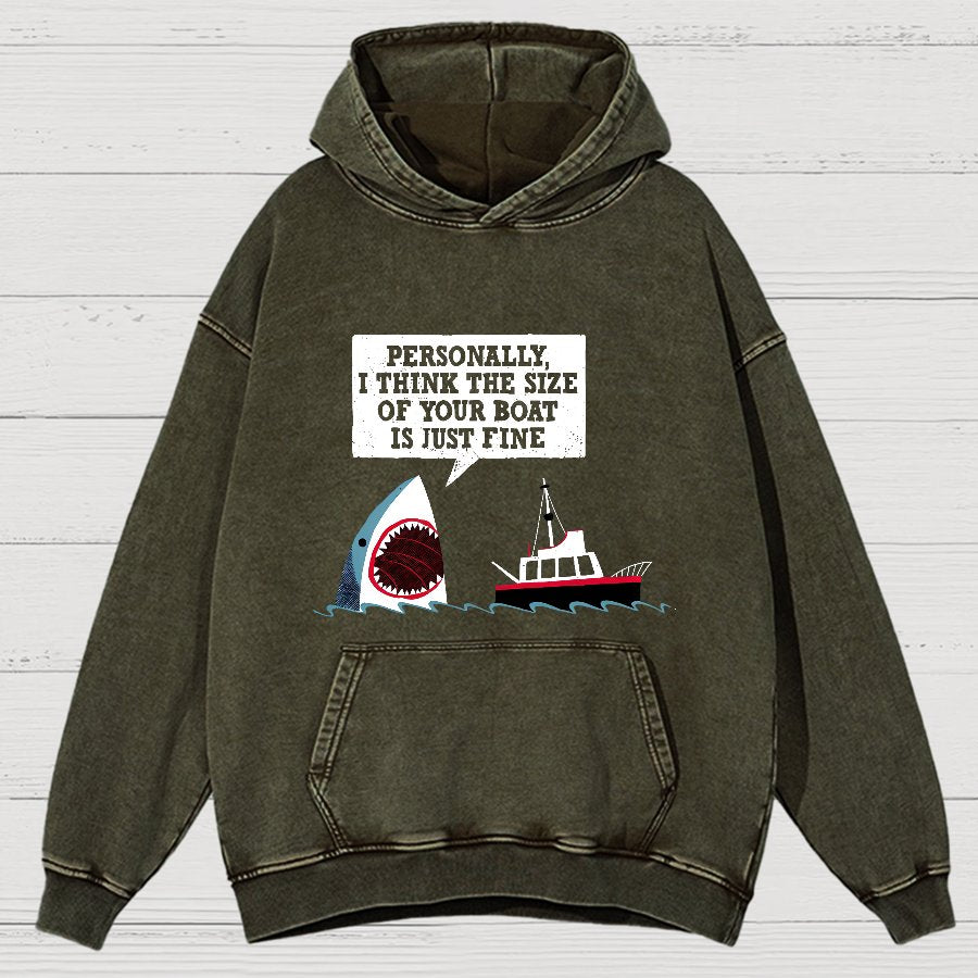 Polite Sea Monster Nerdy Vintage Distressed Hoodie