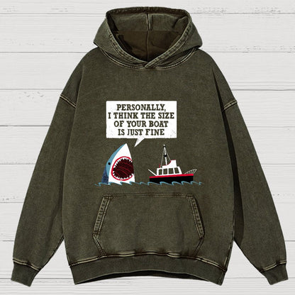 Polite Sea Monster Nerdy Vintage Distressed Hoodie