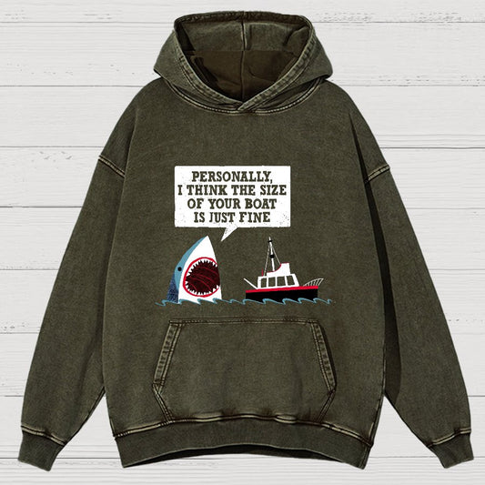Polite Sea Monster Nerdy Vintage Distressed Hoodie