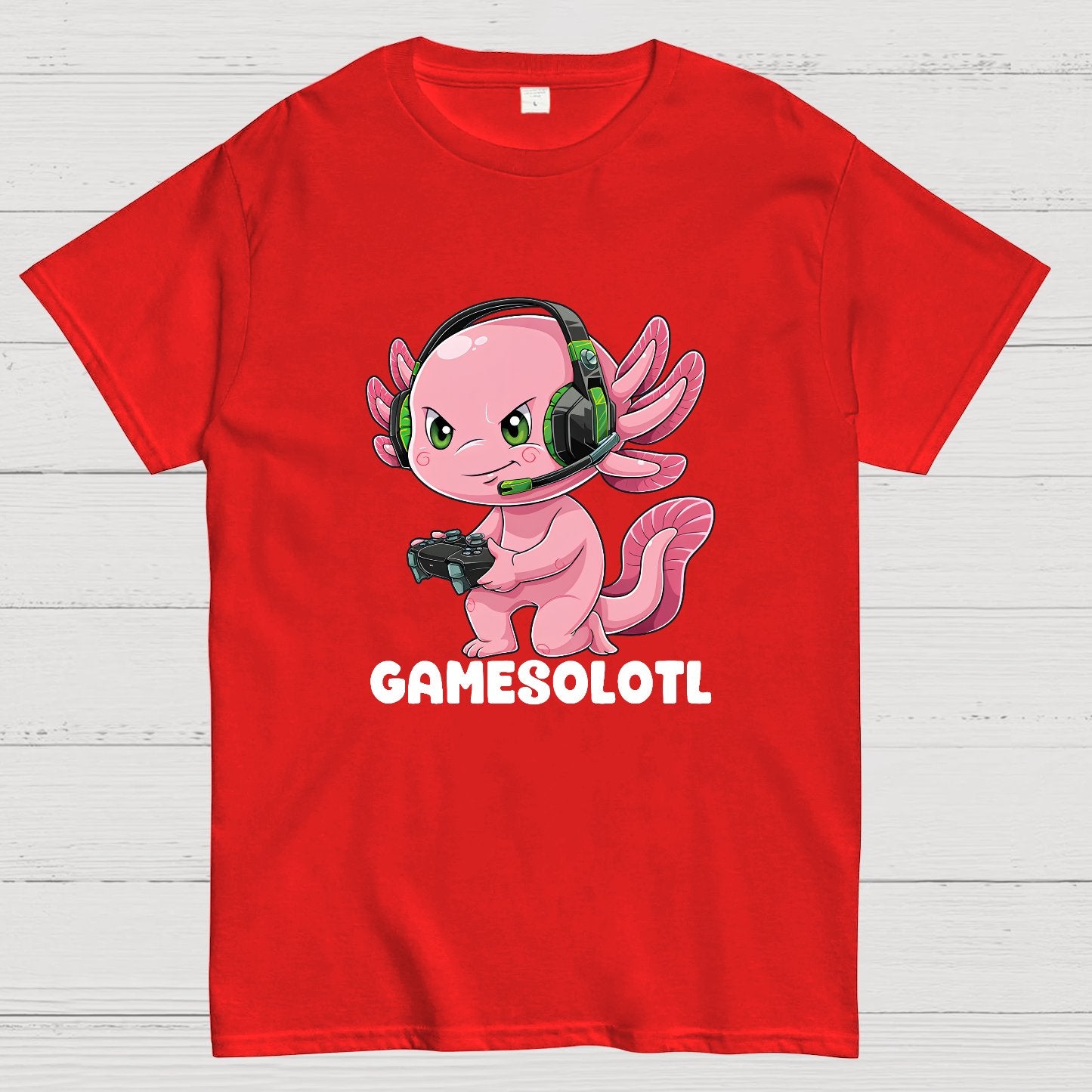 Gamer Axolotl Geek T-Shirt