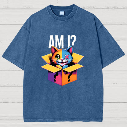 Schrodinger's Cat Shirt, Am I Vintage Distressed T-shirt