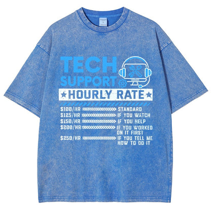 Tech Support Vintage Distressed T-shirt