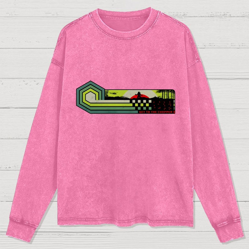 Get To The Chopper Washed Long Sleeve Tee