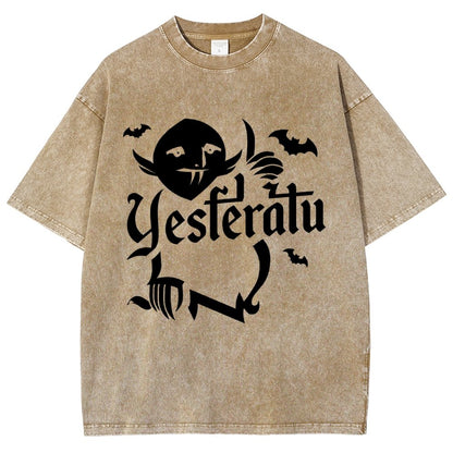 Mysterious Creature Vintage Distressed T-shirt