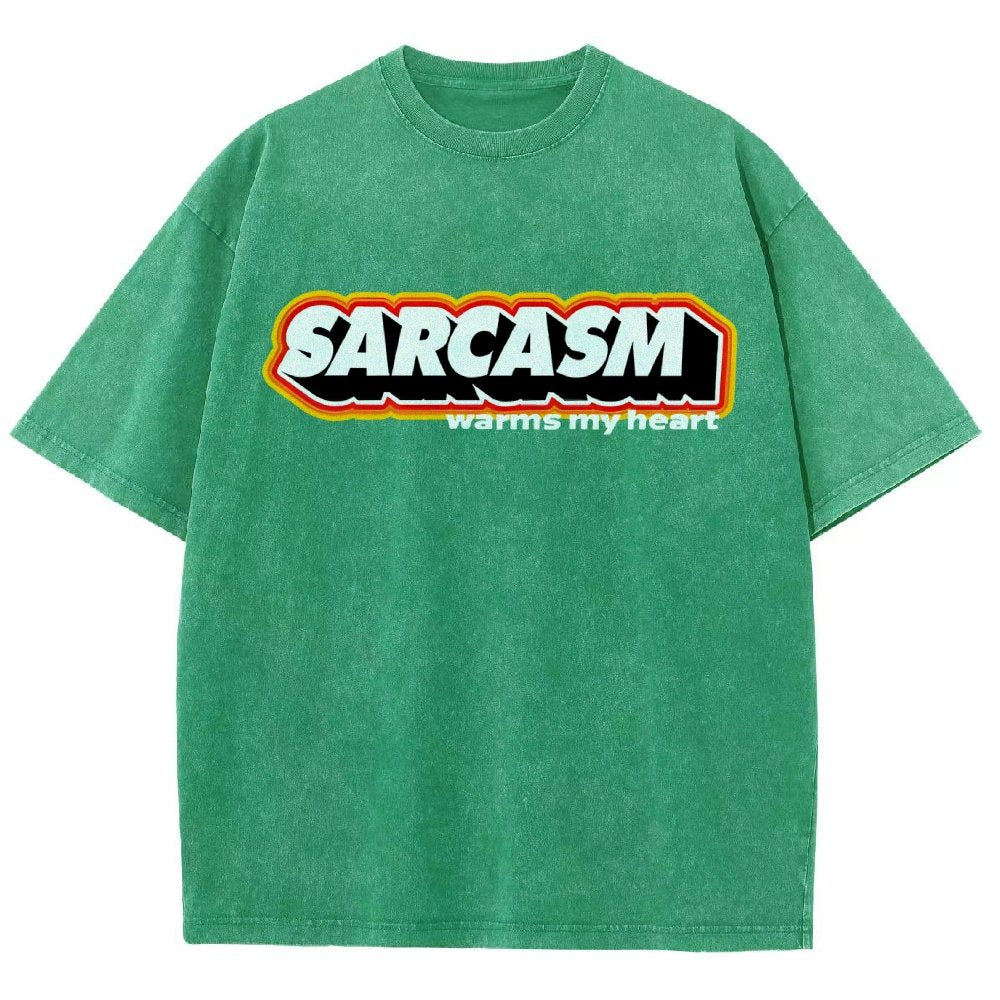 Sarcasm Warms My Heart Vintage Distressed T-shirt