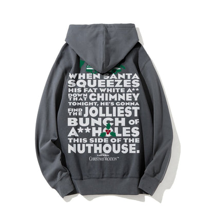 Christmas Vacation: Jolliest Bunch Geek Printed Back Cotton Hoodie