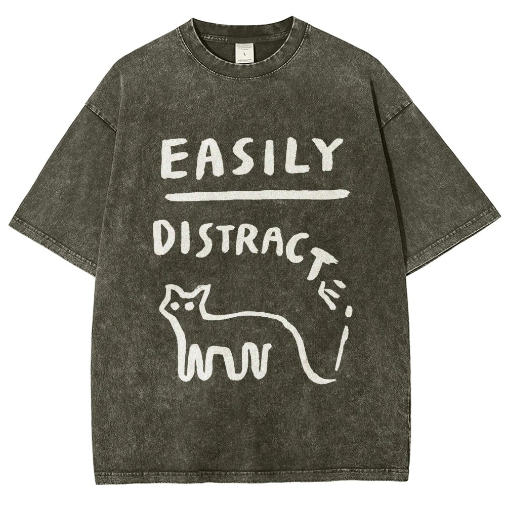 Easily Distrac Vintage Distressed T-shirt