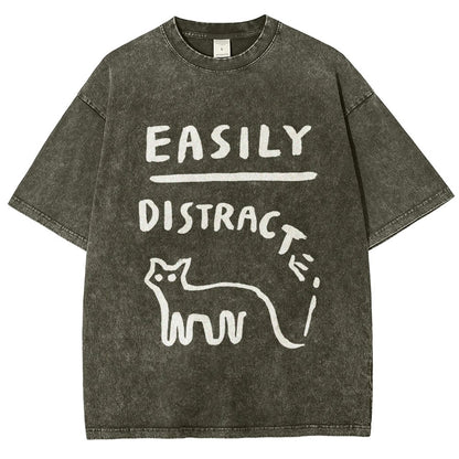 Easily Distrac Vintage Distressed T-shirt