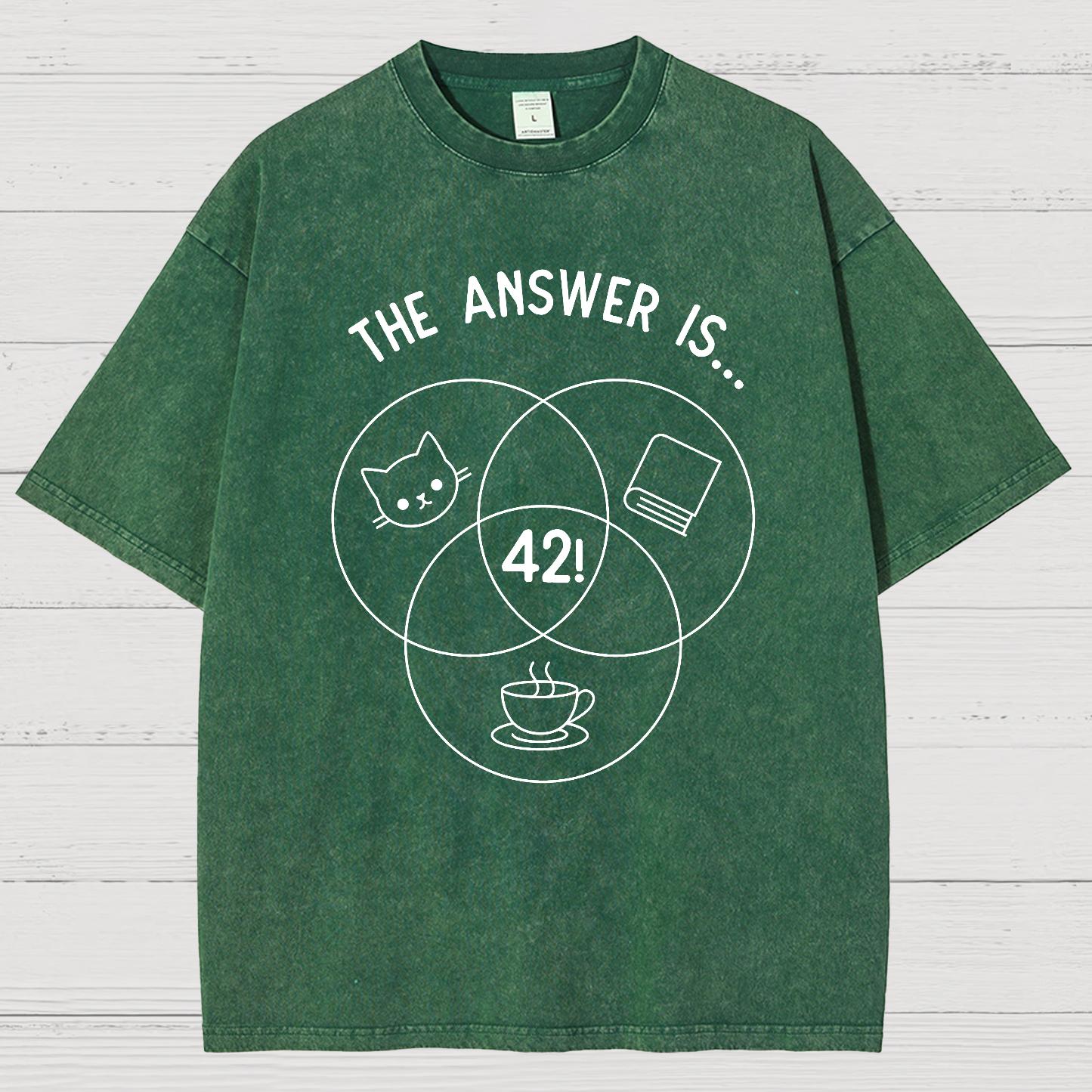 42 Cats Vintage Distressed T-shirt