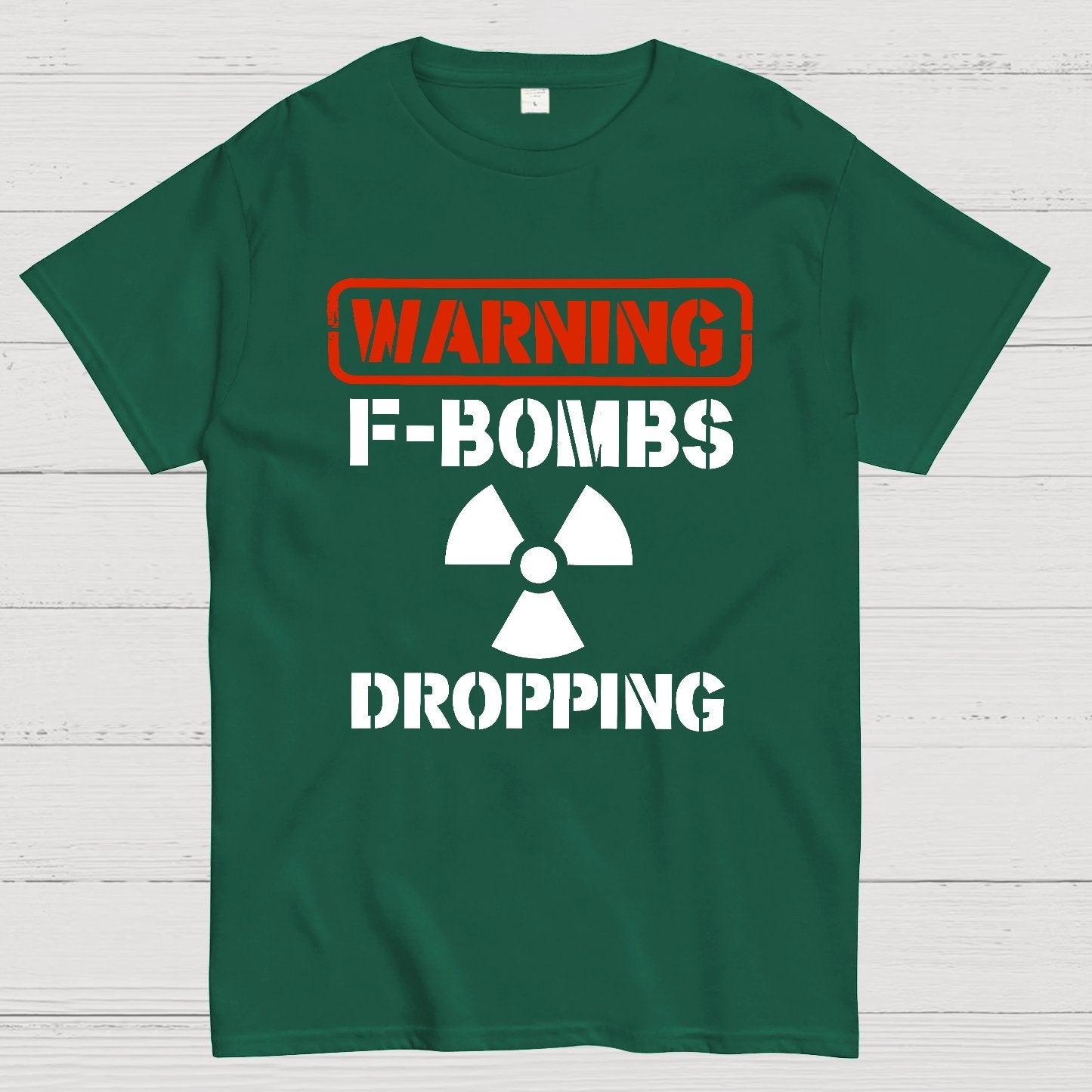 Warning F Bombs Dropping Geek T-Shirt