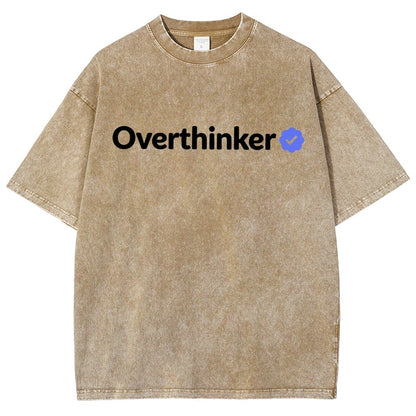 Certified Overthinker Vintage Distressed T-shirt