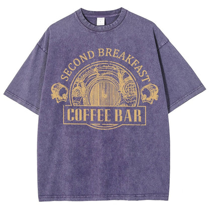 Extra Breakfast Coffee Vintage Distressed T-shirt