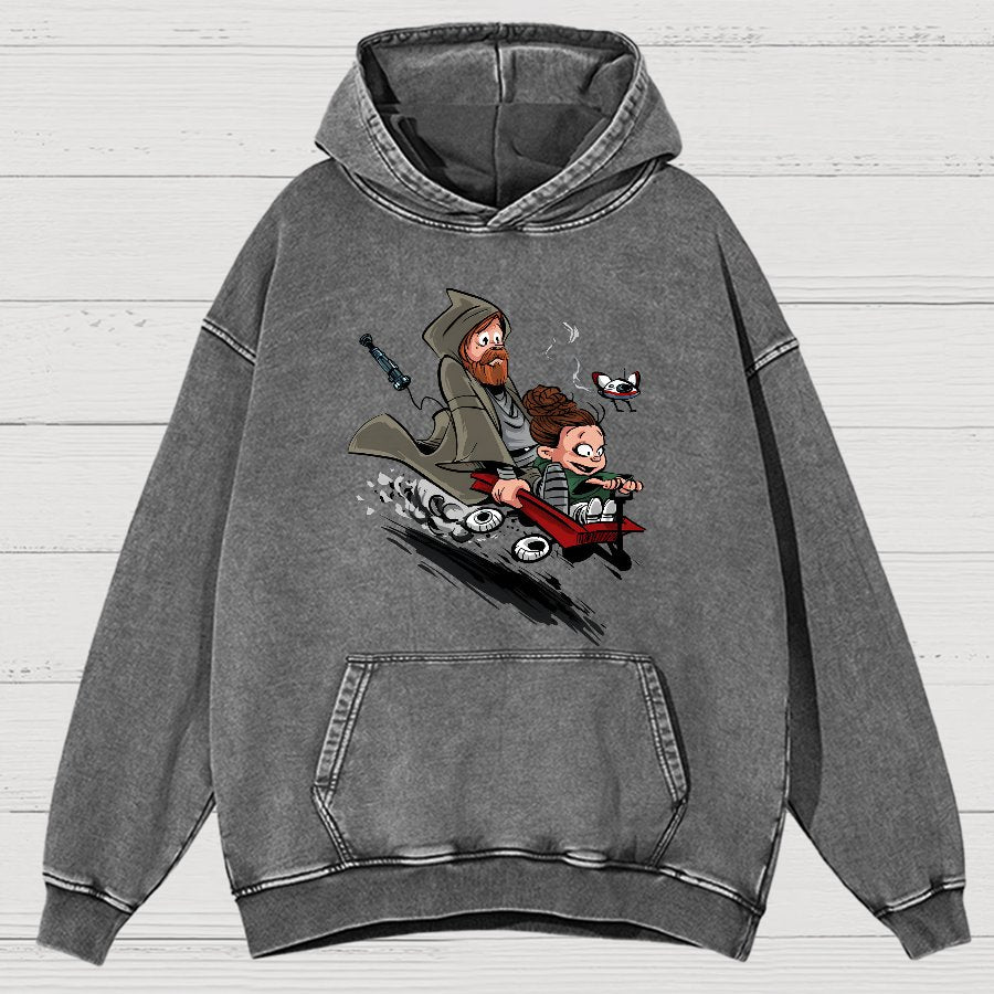 Ben And The Princess Vintage Distressed Hoodie