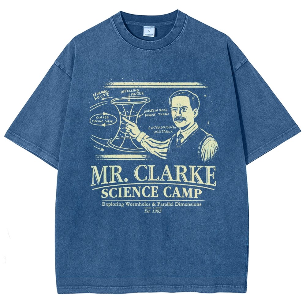 Mr. Clarke – Science Camp Vintage Distressed T-shirt