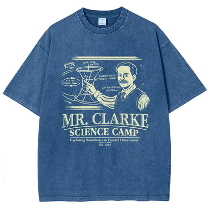 Mr. Clarke – Science Camp Vintage Distressed T-shirt