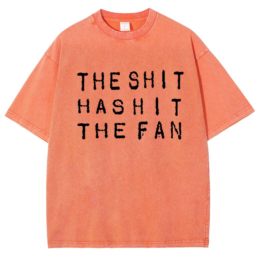 The Shit Has Hit The Fan Vintage Distressed T-shirt